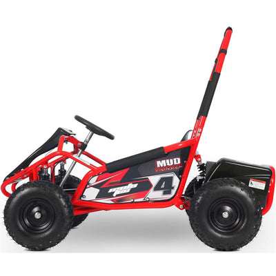 MotoTec Mud Monster Kids Electric 48v 1000w Go Kart Full Suspension Red